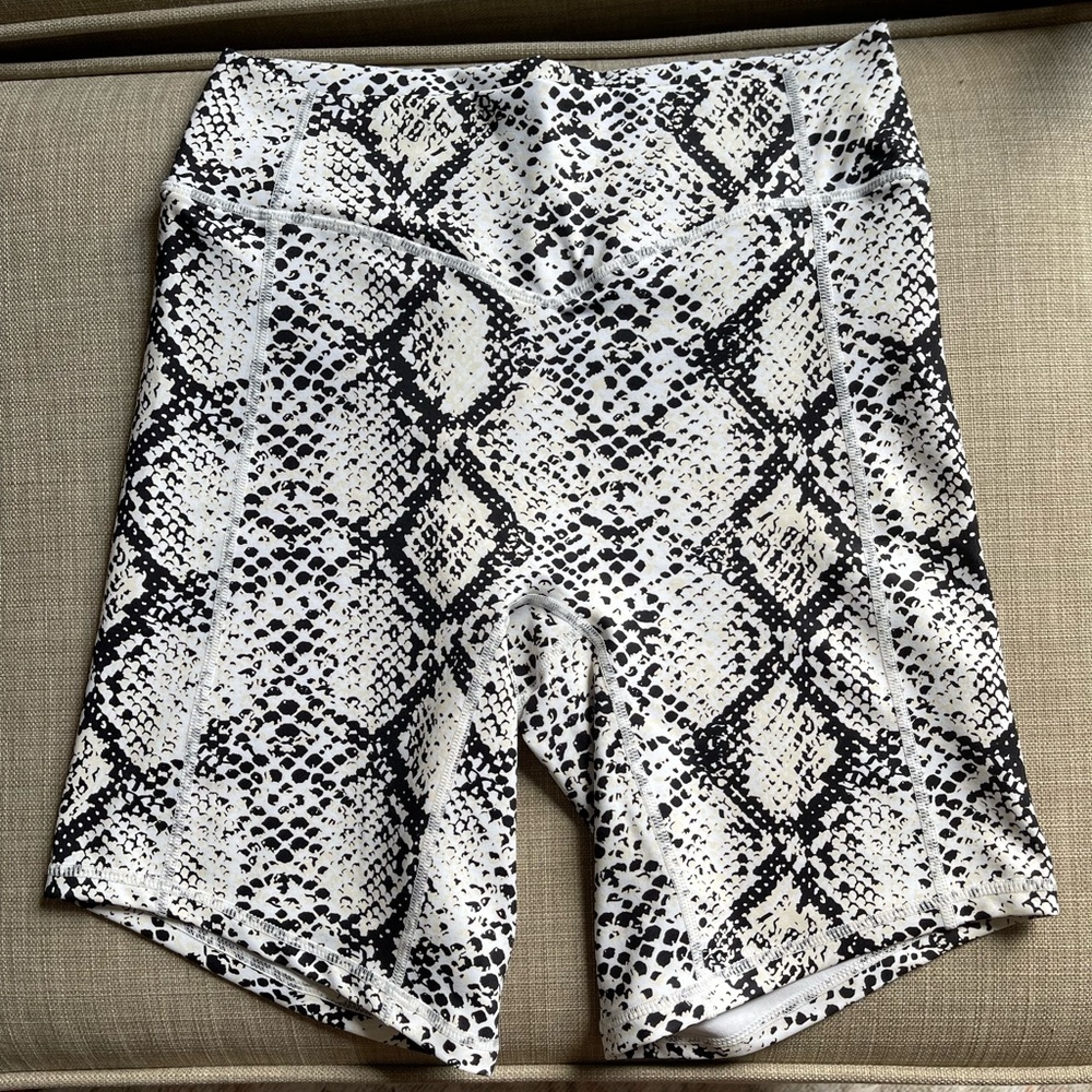 Balance Athletica snake skin bike shorts